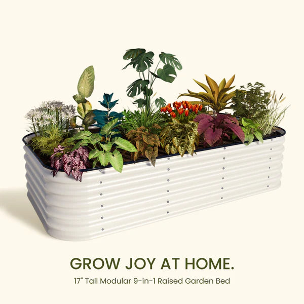 17" Tall 9 in 1 Metal Garden Bed Kit