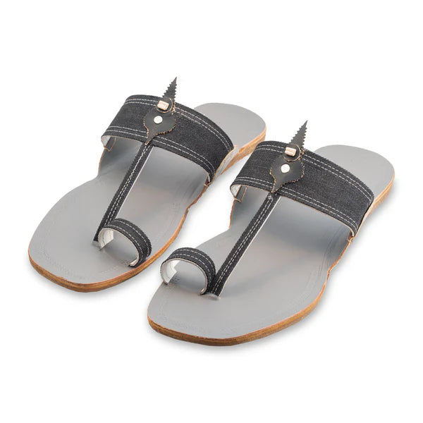 Denim Charm Kolhapuri Chappal for Men