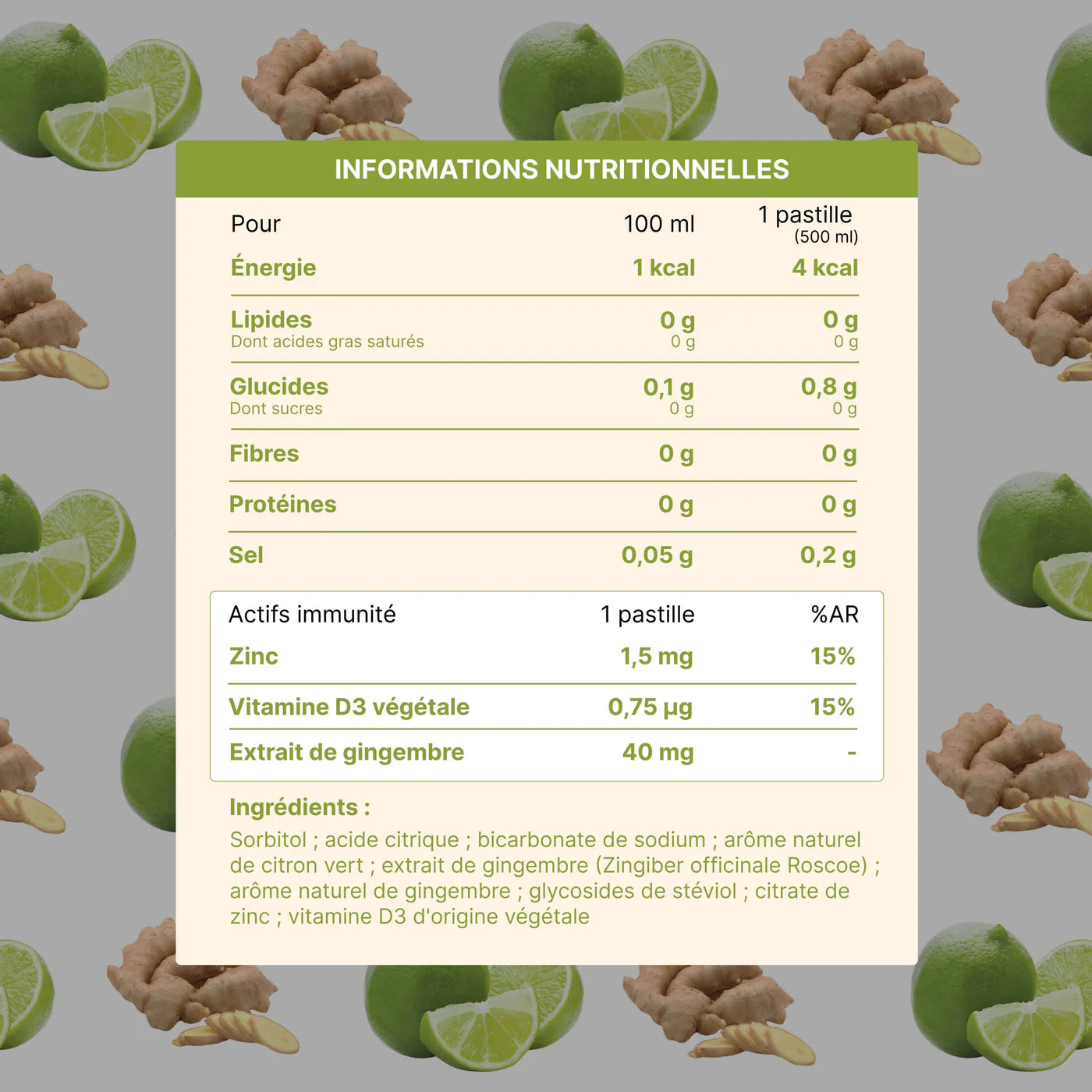 Eau fonctionnelle immunité sans sucre