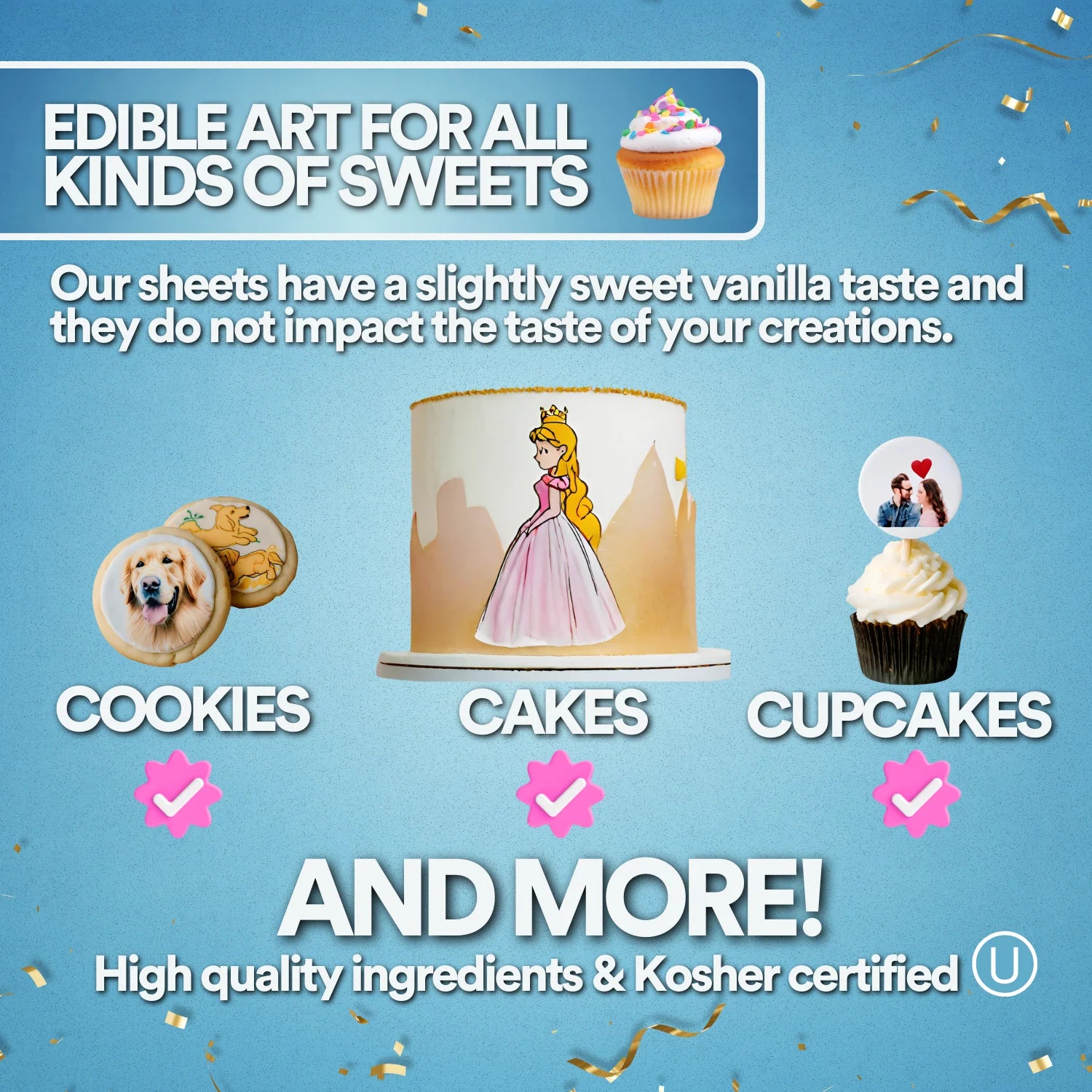 Frosting Sheets Premium 8.5" x 11" - 24 Count