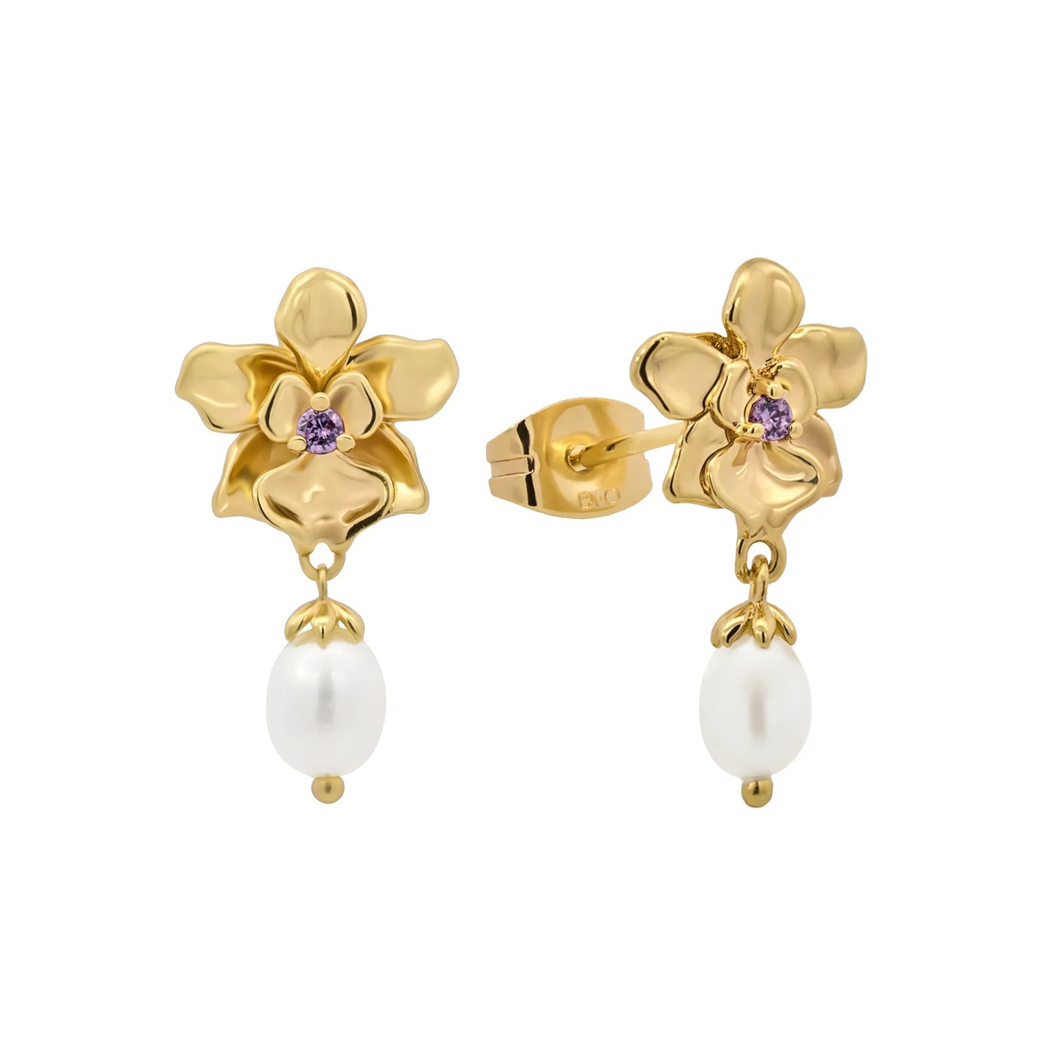 Gold Vanda Earrings