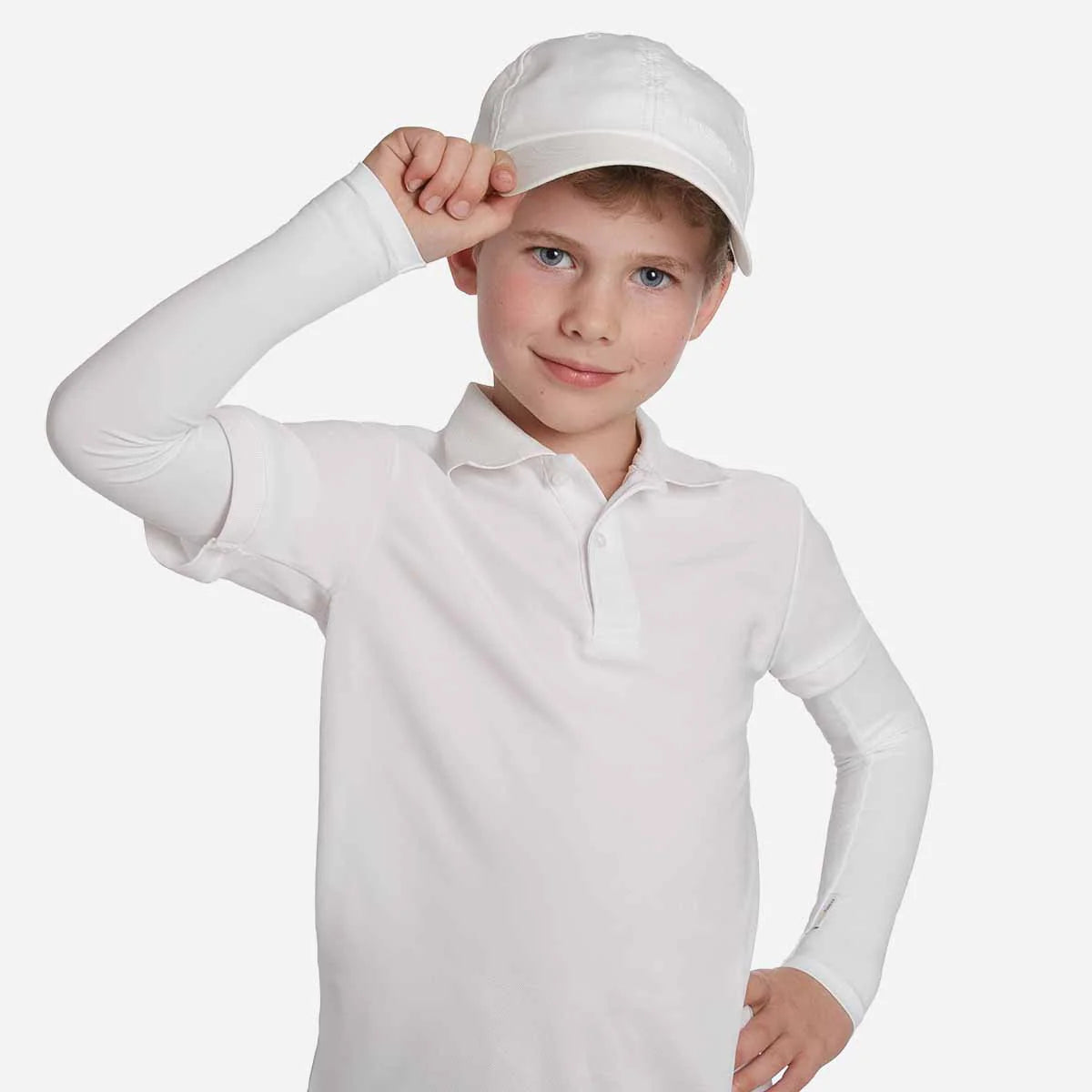 White Kids Arm Sleeves